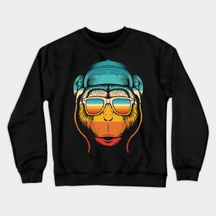 Monkey Music Retro Crewneck Sweatshirt